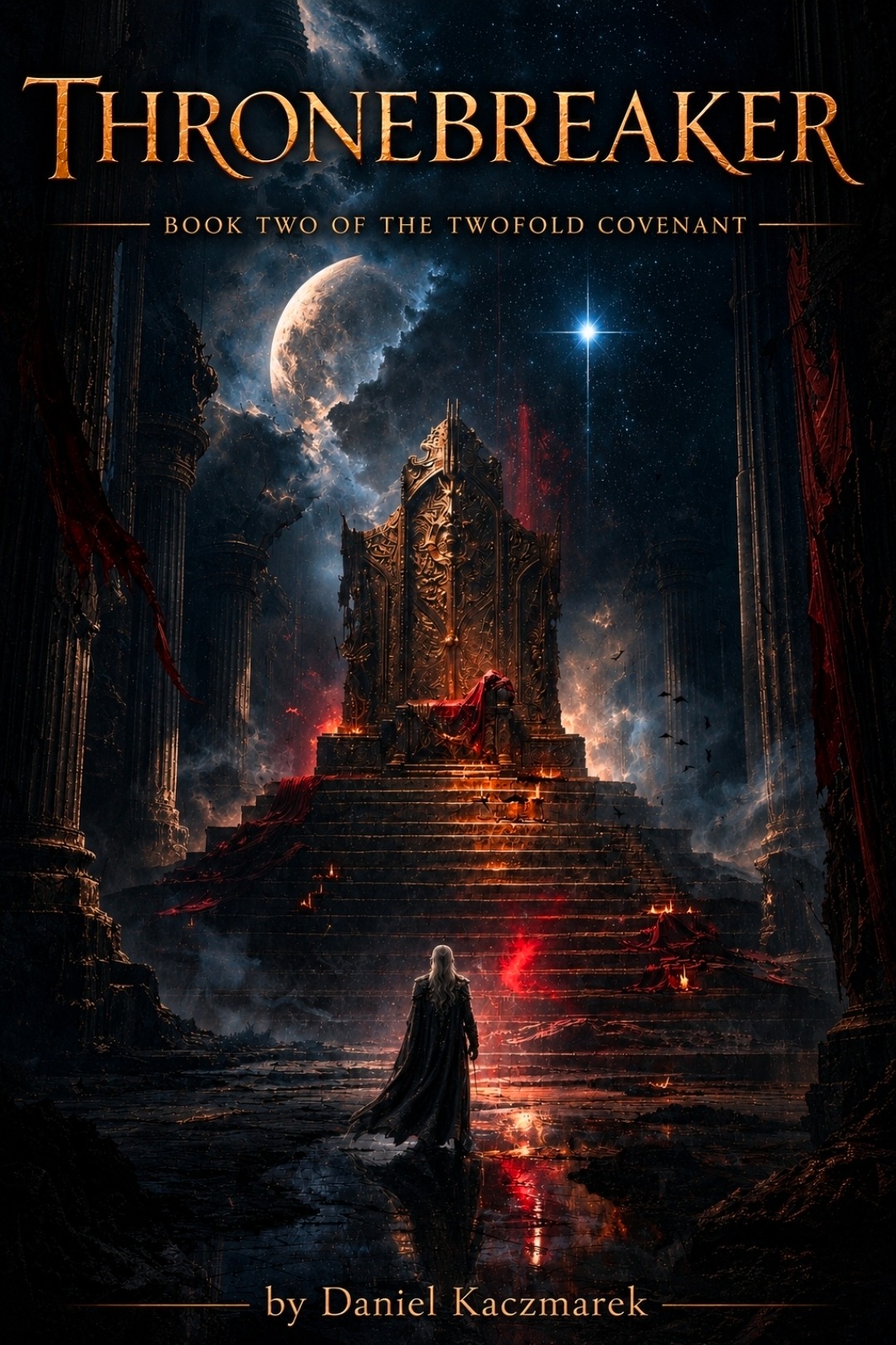 Thronebreaker book cover by Daniel Kaczmarek